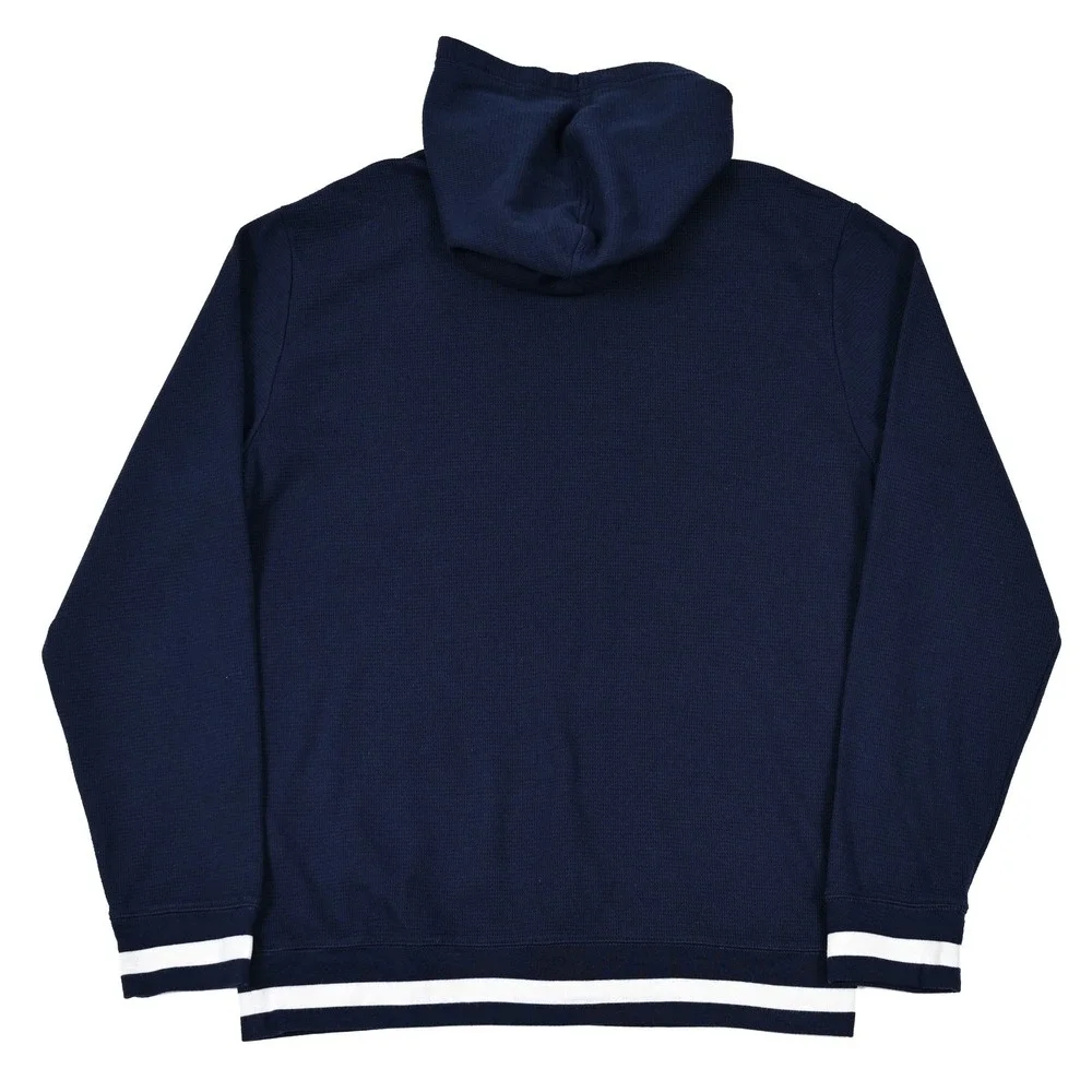 Polo Ralph Lauren Hoodie Sweater Mens Medium Sleepwear Jumper Waffle Knit Preppy